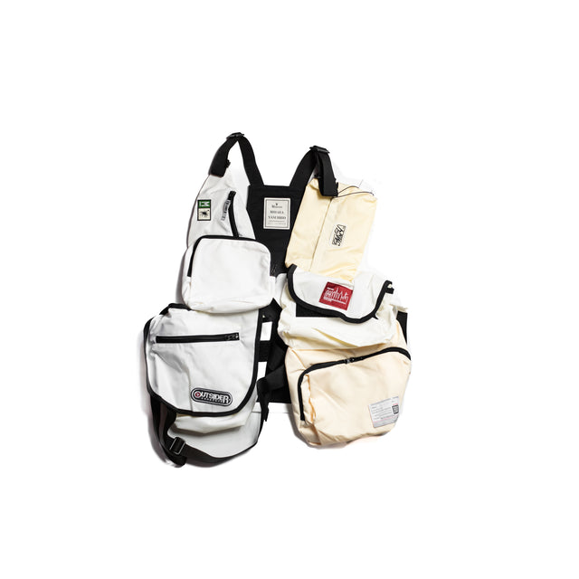 5 Bag Detail Vest White