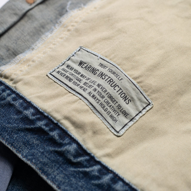 Back Covered Denim Jacket