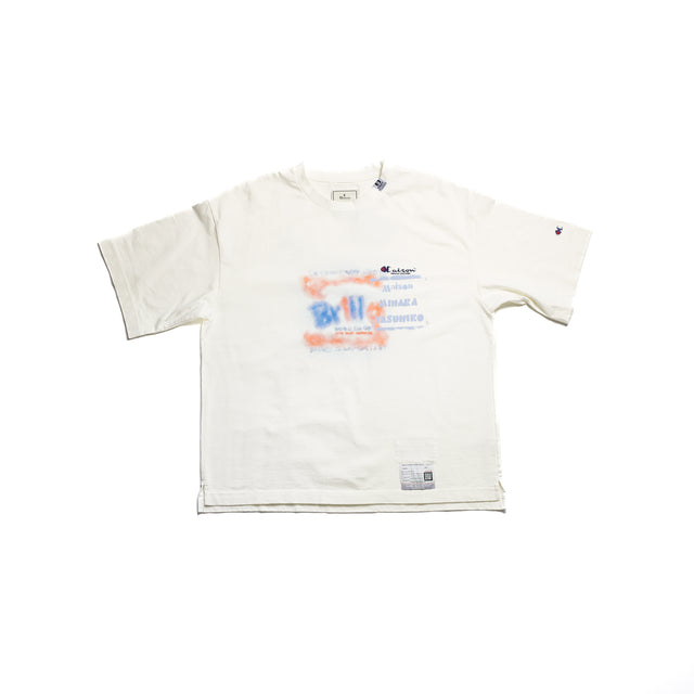 Logo Print Round Neck T-Shirt White