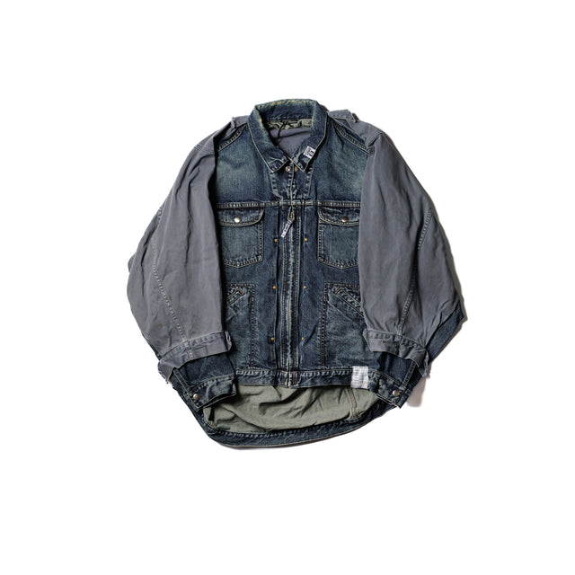 Back Covered Denim Jacket