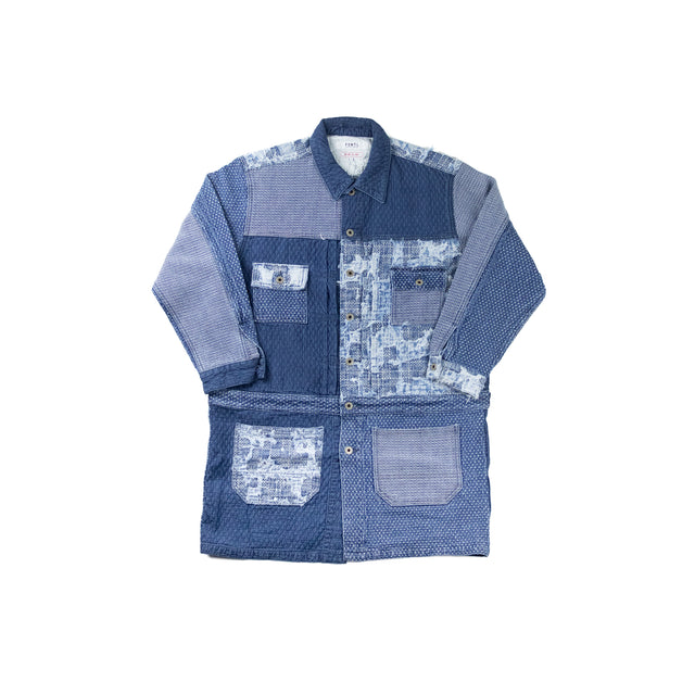 Boro Patchwork Coat 5YR Wash Indigo