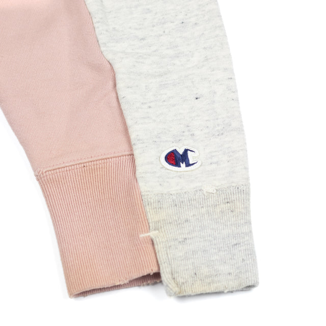 Border Combined Pullover Pink