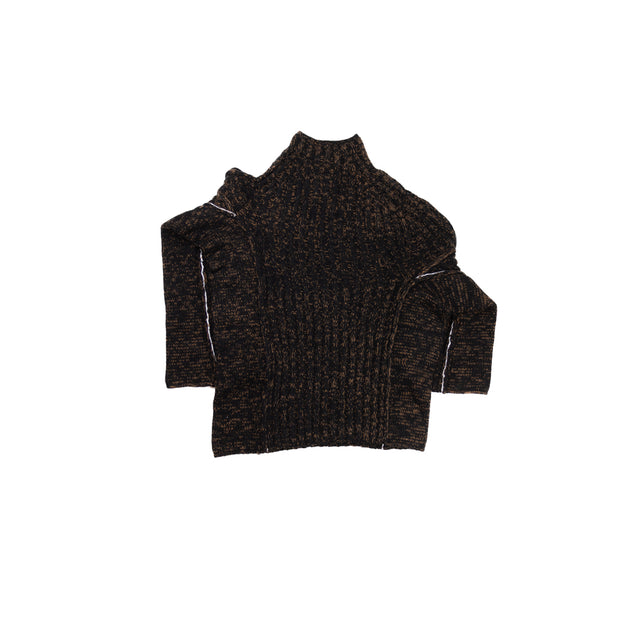 Brown Cableknit Sweater