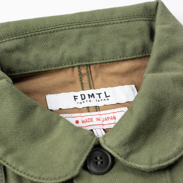 Patchwork Coverall Rinse Khaki