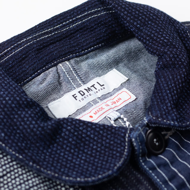 Patchwork Coverall Rinse Indigo