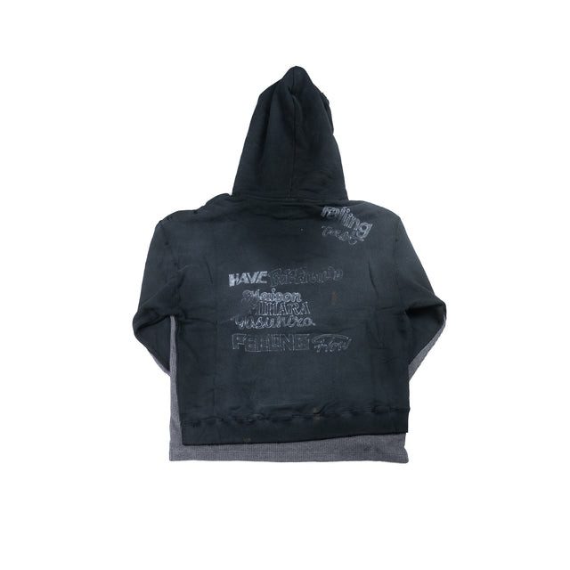 Shift Side Combined Hoodie Black